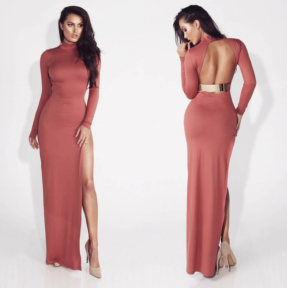 Gold bar dress